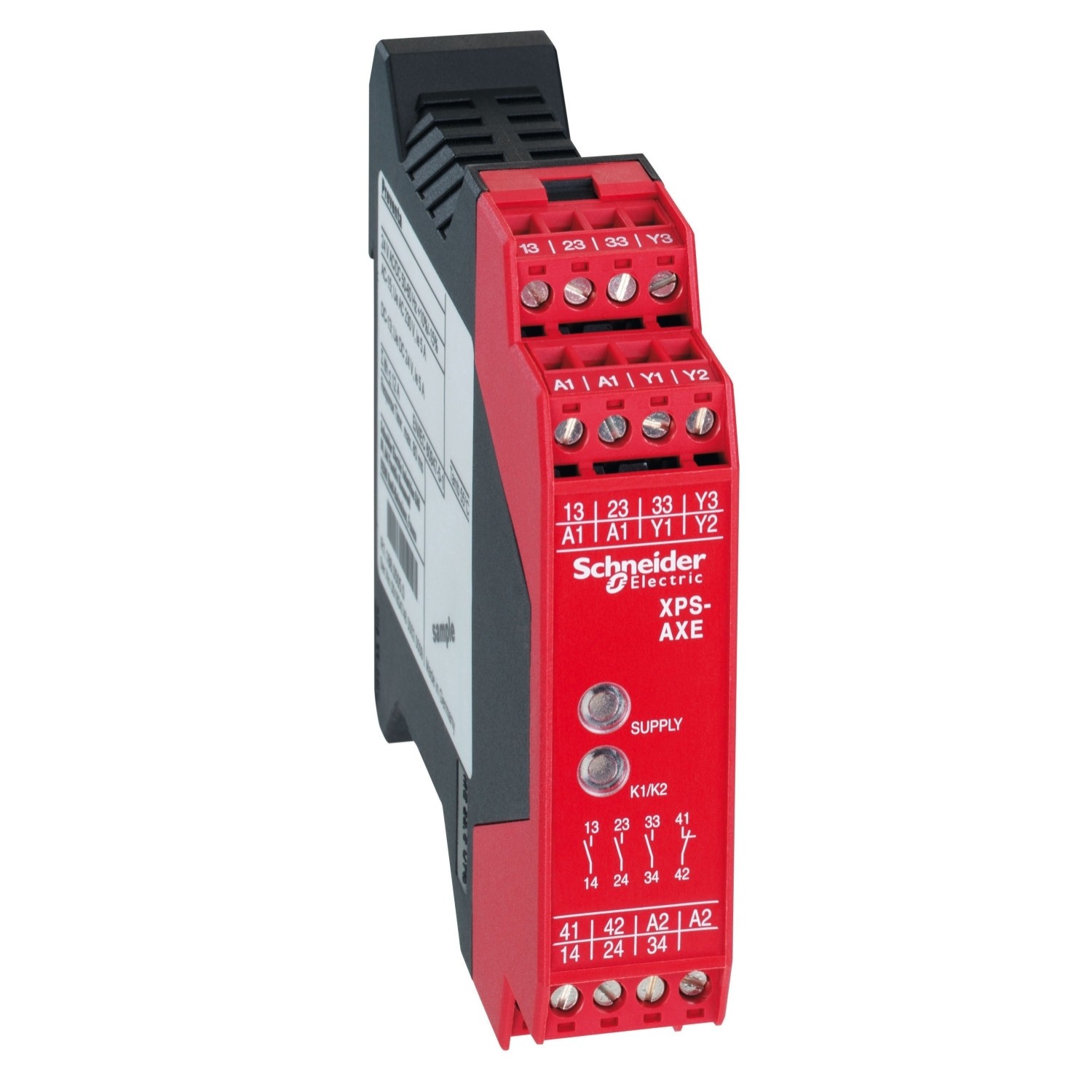Module de surveillance Schneider XPSAXE5120C pour arrêt d'urgence 24VCA-CC
