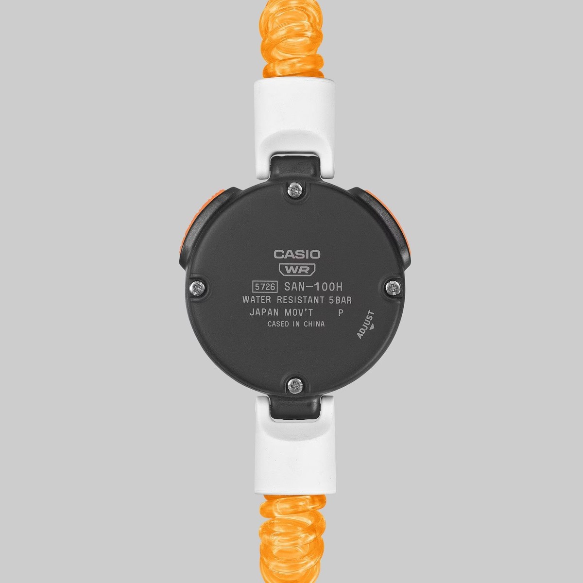 CASIO Sauna Watch SAN-100H-7BJR White Orange Sadokei | eBay