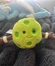 Jellycat Amuseables Sports Pickleball Plush Doll Mini Green AS6PCB w/ Tags