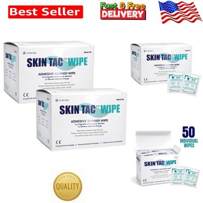 Disposable Hypoallergenic Barrier Wipes   50 Count Pack of 2 for Skin Protection