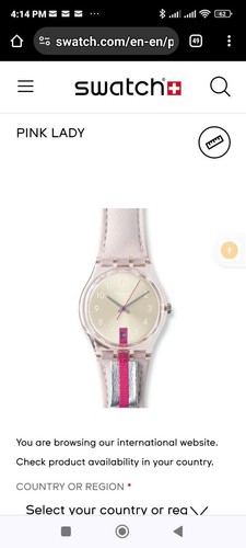 Swatch "Pink Lady" AG 2000 womens quartz Origjinal strap watch - Picture 11 of 12