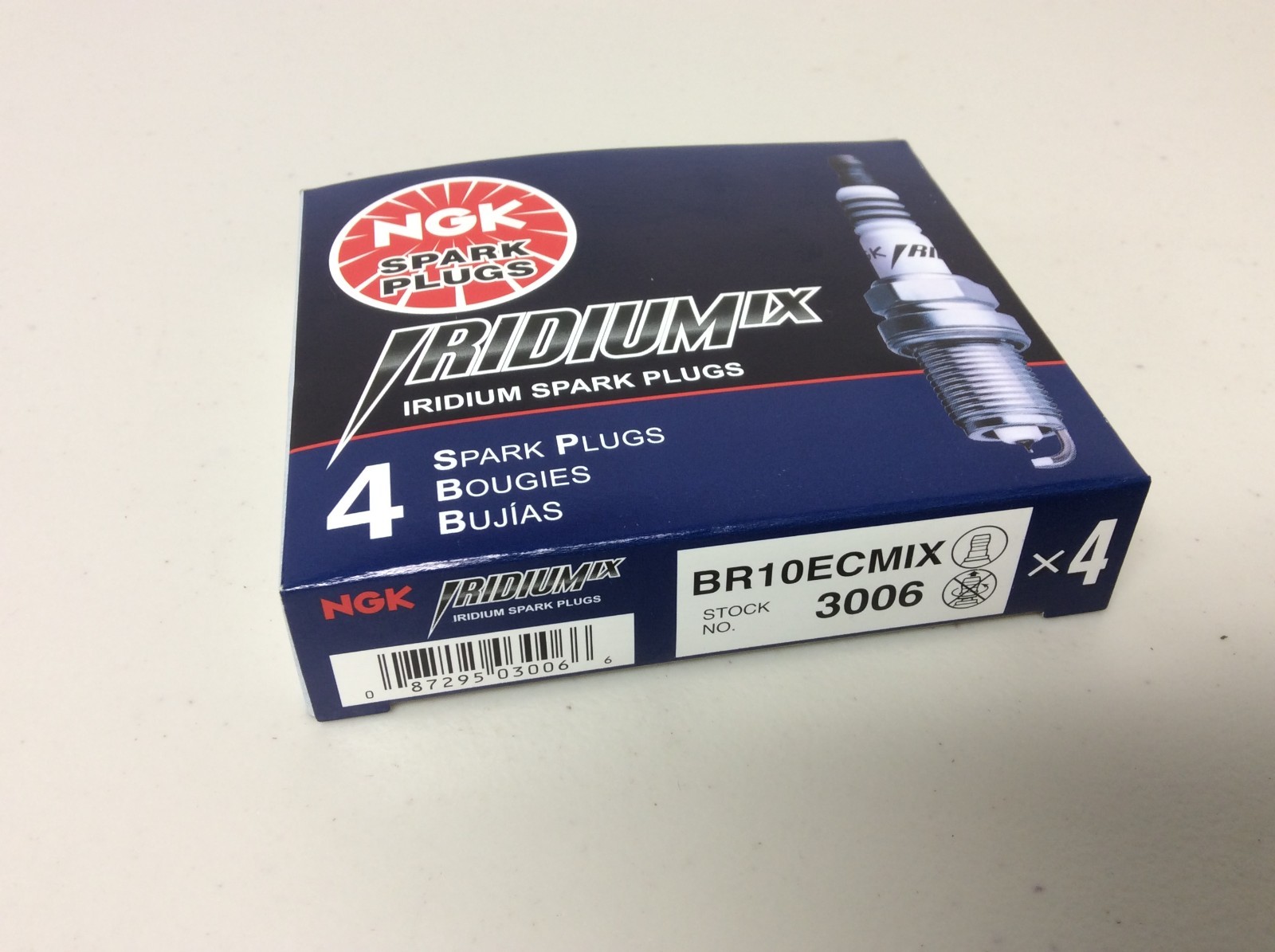 4 Pack NGK BR10ECMIX Spark Plugs Stock No. 3006