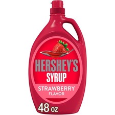 Hersheys Strawberry Flavored Syrup, Bottle 48...