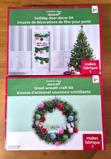 Creatology Christmas Noel Tinsel Wreath Craft Kit Holiday Door Decor Kit LOT/2
