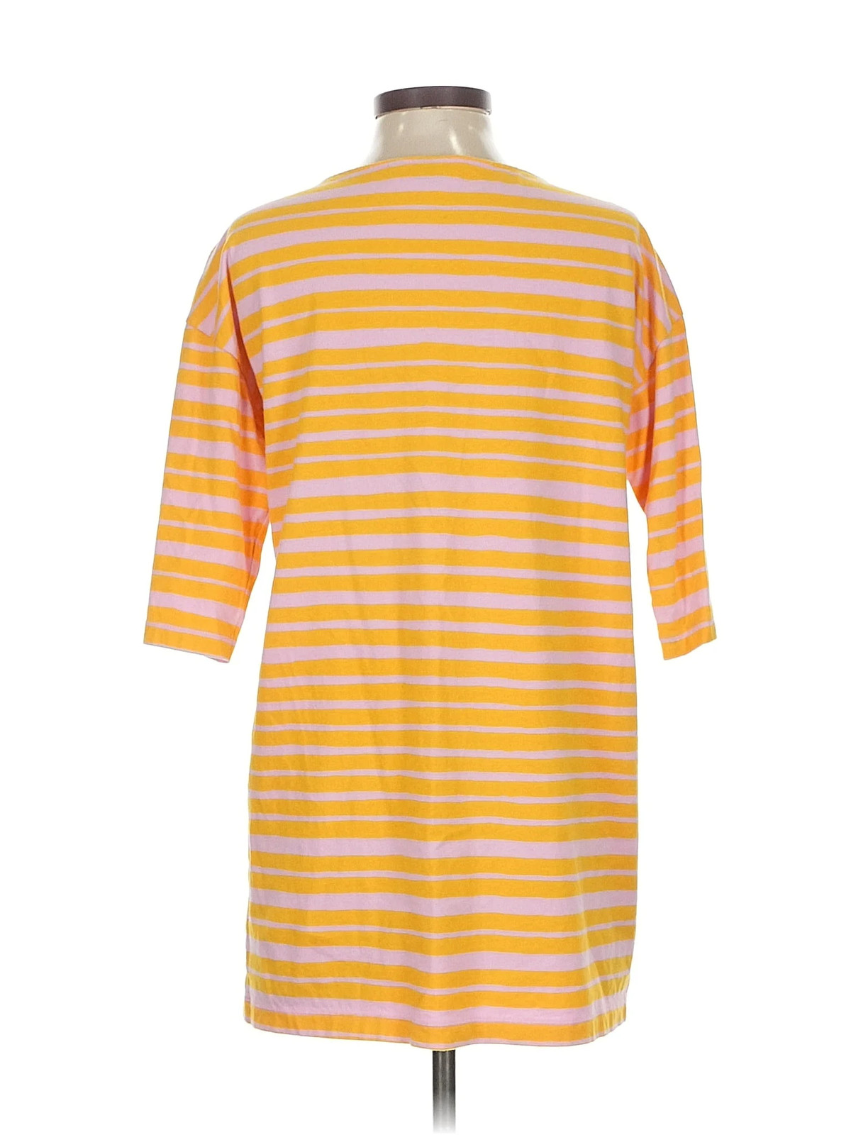 Marimekko for Uniqlo Women Yellow 3/4 Sleeve T-Shirt XS thumbnail 2