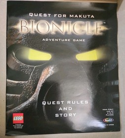 LEGO Bionicle Quest for Makuta Game 2001 UNPLAYED Sealed Bag Missing Parts READ