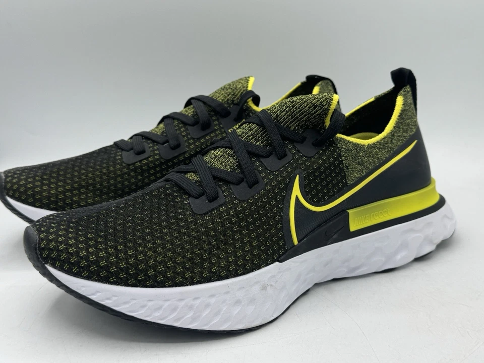 Größe 12,5 - Nike React Infinity Run Flyknit Sonic Yellow - Bild 3 von 4