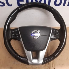 VOLVO S60 V60 V40 XC60 LEATHER MULTIFUNCTION STEERING WHEEL 31250592   (277)