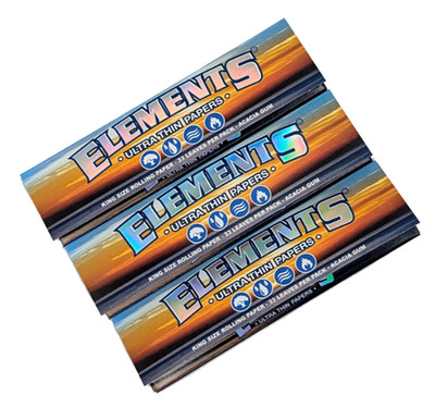 ELEMENTS King Size Wide Longpapers Extra Breit Ultra Thin Rice Papers