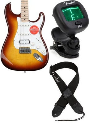 Squier 0378152547 + Fender 0239978005 + Fender 0990662043 Value Bundle