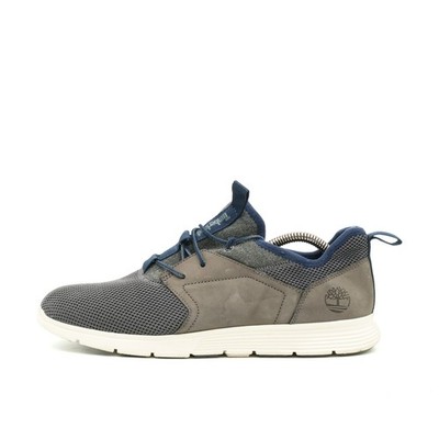 Timberland Herren FlyRoam Schuhe Grau Blau Leder Textil Komfort Sneaker EU 42