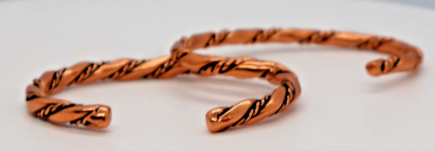 Vintage Solid Copper Bracelets - image 9