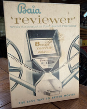 Baia Reviewer 8mm Movie Editor RE-8-120 w/ Box, Power Cord  Instructions