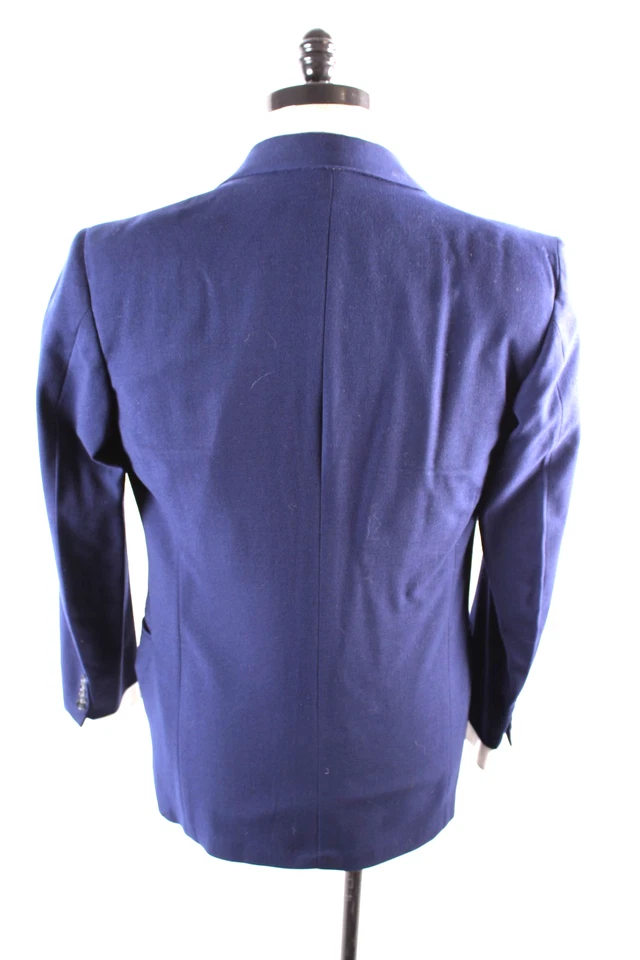 Vintage 1950s Wool Double Breasted Peak Lapel Suit Coat Jacket Mens Size 42 - Image 4 of 4