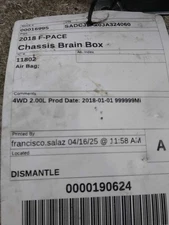 Chassis ECM SRS Fits 18-20 F-PACE 434745