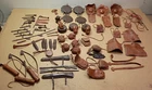 1960's Vintage Marx Toys Johnny West accessories Indian,  Mountian Man etc
