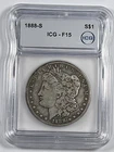 1888-S Morgan Dollar : ICG F15
