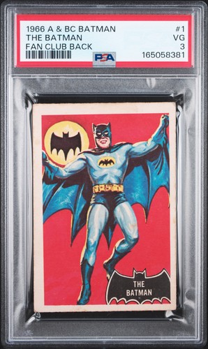 1966 A&BC Batman Black Bat #1 — PSA 3
