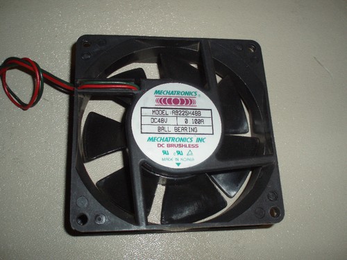 MECHATRONICS DC BRUSHLESS FAN   #A9225H48B    48VDC   0.1A  BALL BEARING - Picture 1 of 5