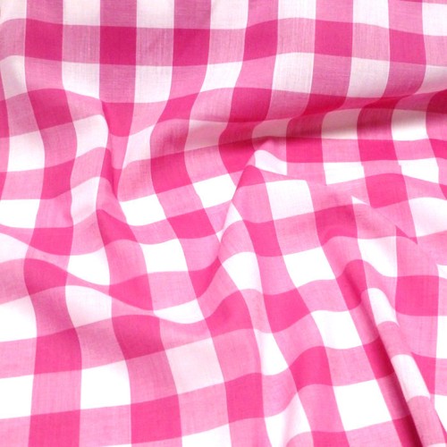 Polycotton Fabric 1/8" 1/4" 1" Gingham Check Dress Craft School Summer - Picture 42 of 46