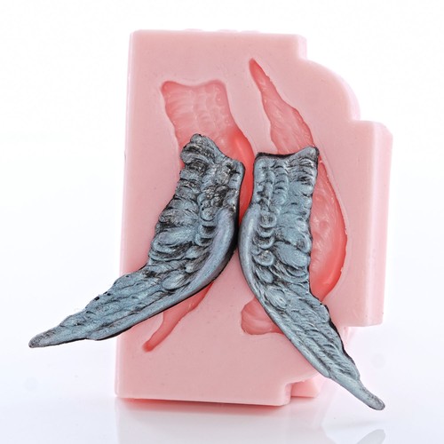 Angel Wing Flessibile Silicone Stampo Cioccolato Fondente Resina Polimero Argilla Cera (808) - Foto 6 di 6
