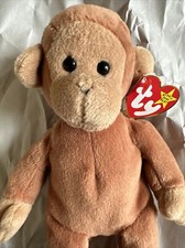 Rare 1995 BONGO The MONKEY RARE Ty Beanie Baby w/ PVC Pellets Tag Errors Retired