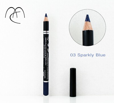 Makki Sparkly blau Lidschattenstift mit Silber Glitzer Lidstrich glitzernder 