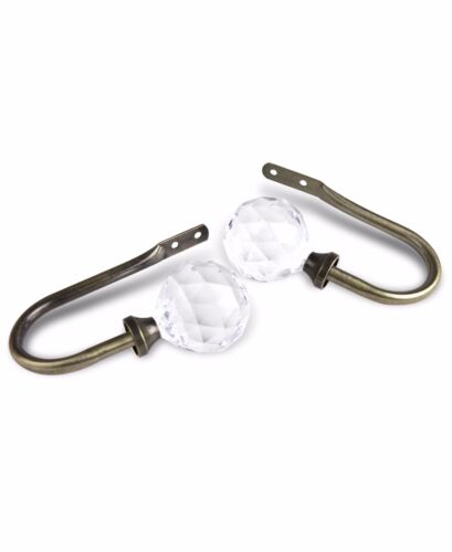 Sparkle Curtain Holdback Drapery Tieback Hooks (Set of 2) - 3 colors - Picture 5 of 7