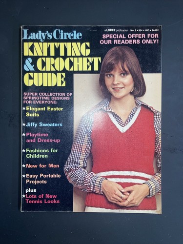 Vintage Lady's Circle Knitting & Crochet Guide 1973 - Imagen 7 de 7