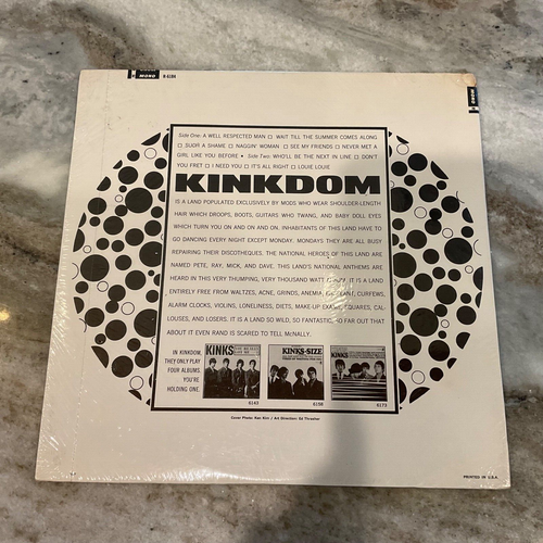 KINKS LP KINKDOM 1965 OG MONO PRESS SEALED REPRISE R-6184 - Picture 2 of 2