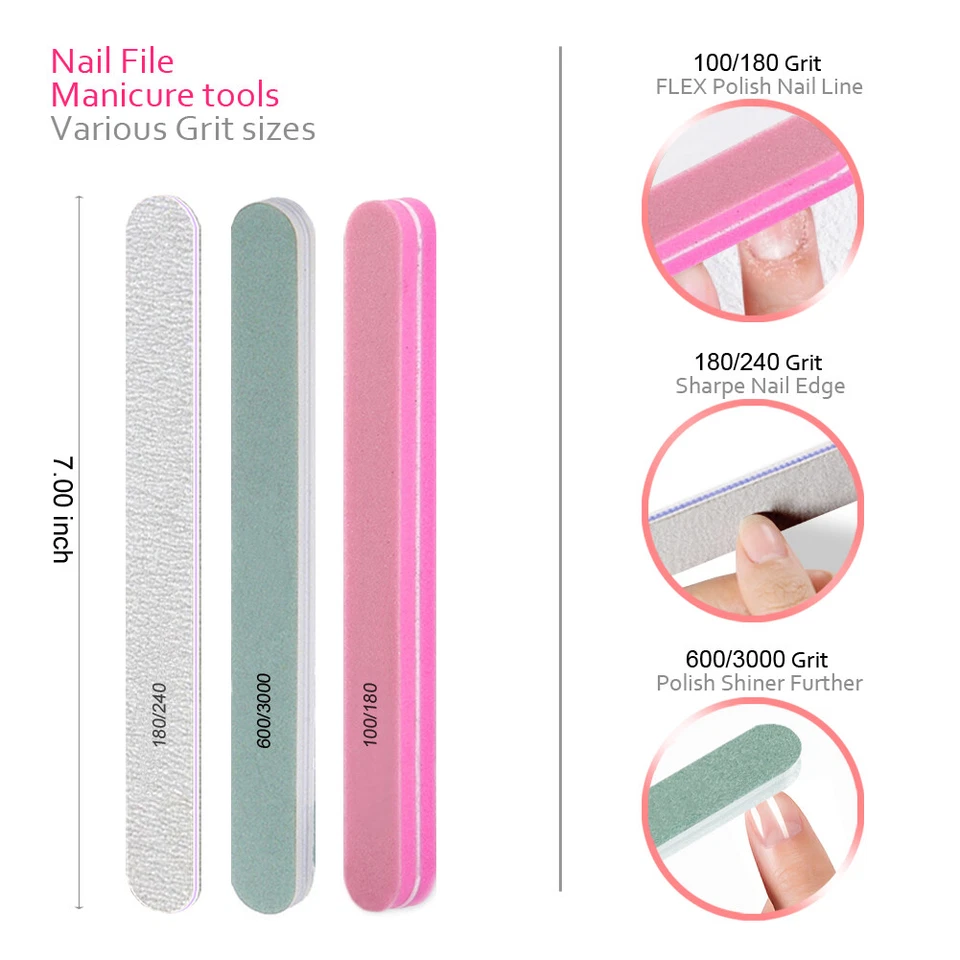 Kit de herramientas removedoras de esmalte de uñas en gel artesanal de moda juegos de herramientas para uñas de acetona acrílica Foto 3 de 4