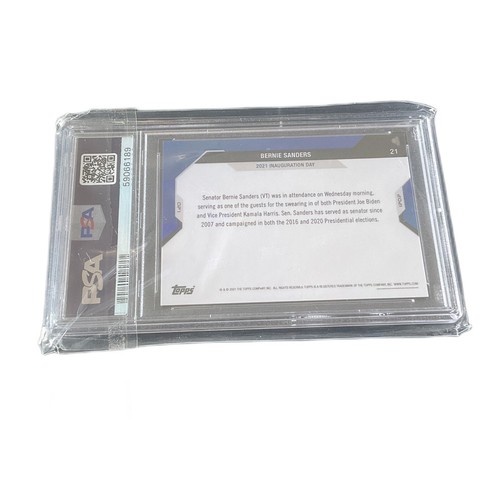 2020-21 Topps Now Election #21 Bernie Sanders PSA 10 GEM MINT - Picture 12 of 24
