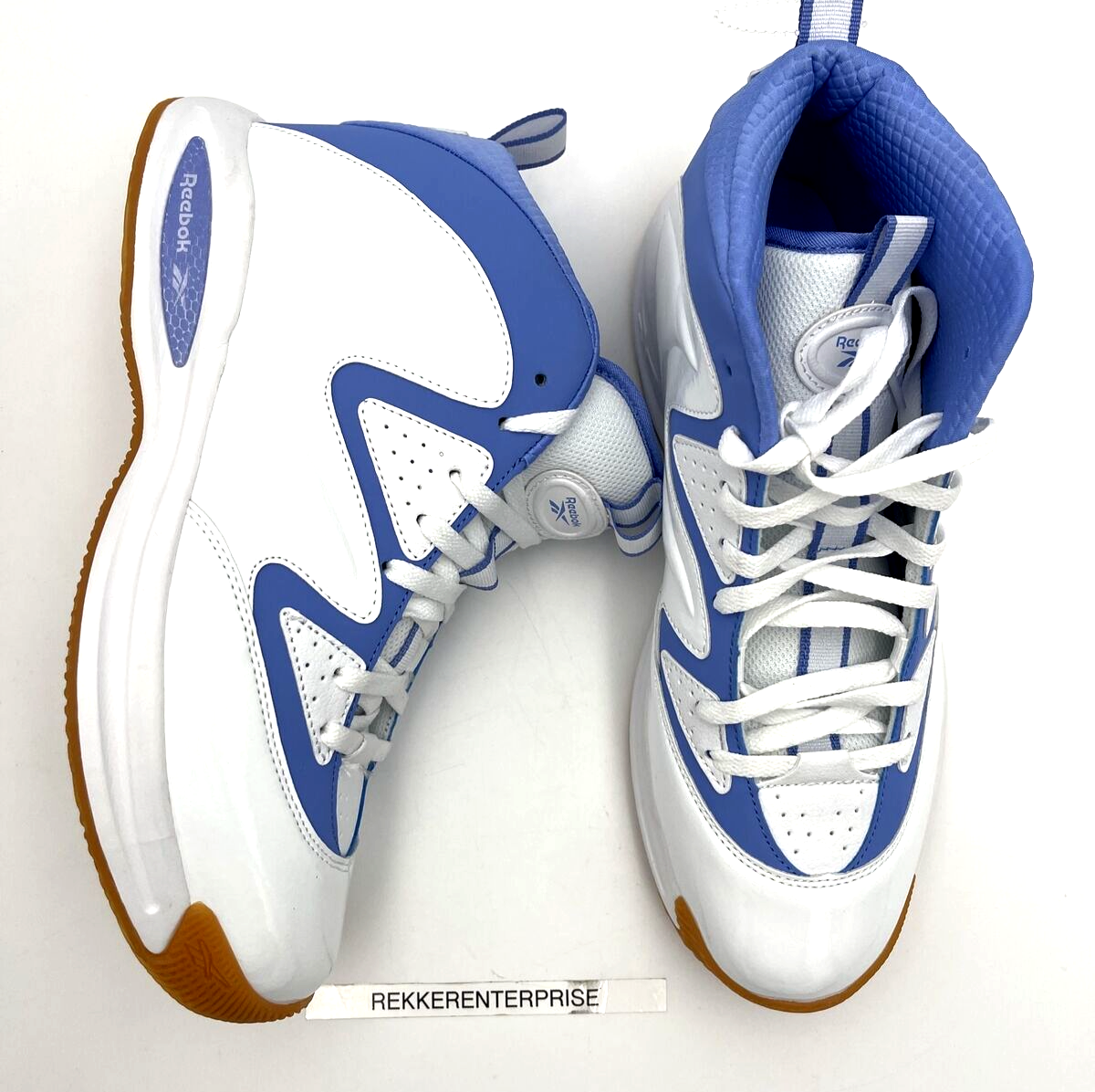 Reebok Galaxy 1 Men\'s Mid Top Basketball Shoe, Off White/Navy, US Men\'s 10, New Reebok Angel Reese 1  main image 3