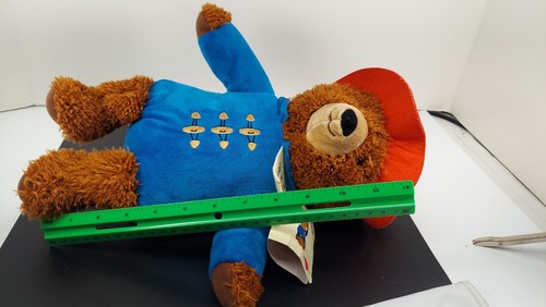 Peluche Kohl's Cares Paddington Bear 14" nuovo con etichetta orso marrone blu - Foto 12 di 13