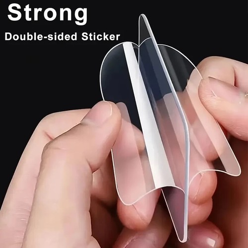 Cinta adhesiva de doble cara, almohadillas adhesivas pegatinas de pared-tiras adhesivas acrílicas-resistente, - Imagen 10 de 16