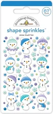 Doodlebug Sprinkles Snow Much Fun Snowmen Girls Boys Flakes Bows Hats Love