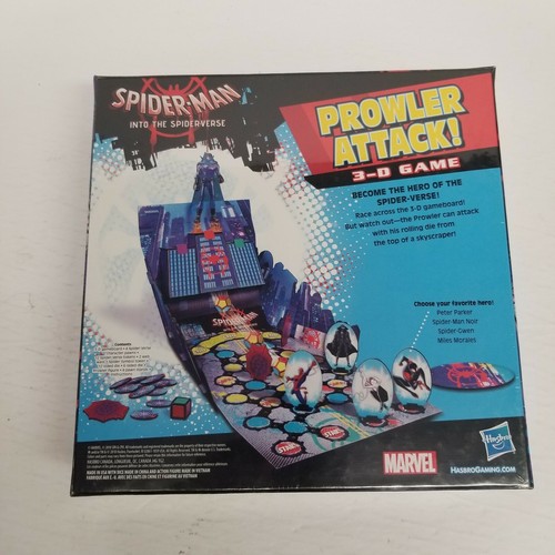 Spider-Man Into The Spiderverse Prowler Attack 3-D Race Game, New - Picture 2 of 8