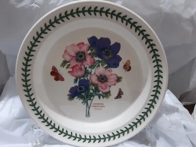 PORTMEIRION BOTANIC GARDEN DINNER PLATE 10.5" ANEMONE CORONARIA NEW RELEASE