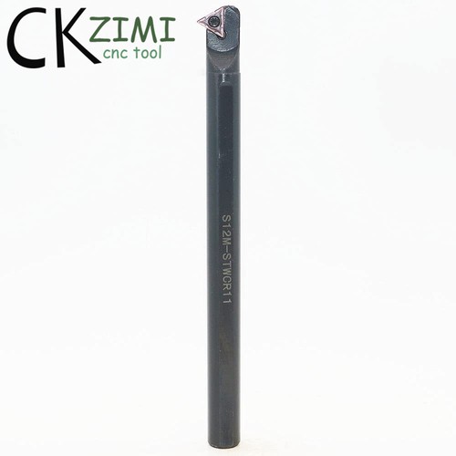 60° S12M STWCR11 12mm×150mm CNC Internal Turning Tool Holder + 1Pcs TCMT110204 - Picture 5 of 8