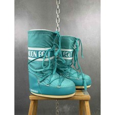 The Original Moon Boot Tall Teal Women’s Size 6 Cyber Y2k Eu 38