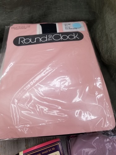 Lote 9 Pantimedias Transparentes Vintage Redondas El Reloj Encore Silkies Talla Queen 3X 4X  - Imagen 10 de 19