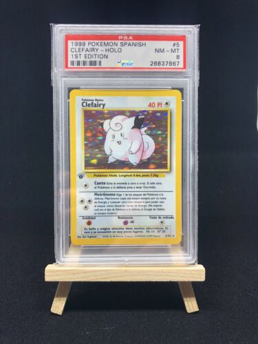 Clefairy - 1. Auflage Basisset Spanisch - PSA 8 NM-MT