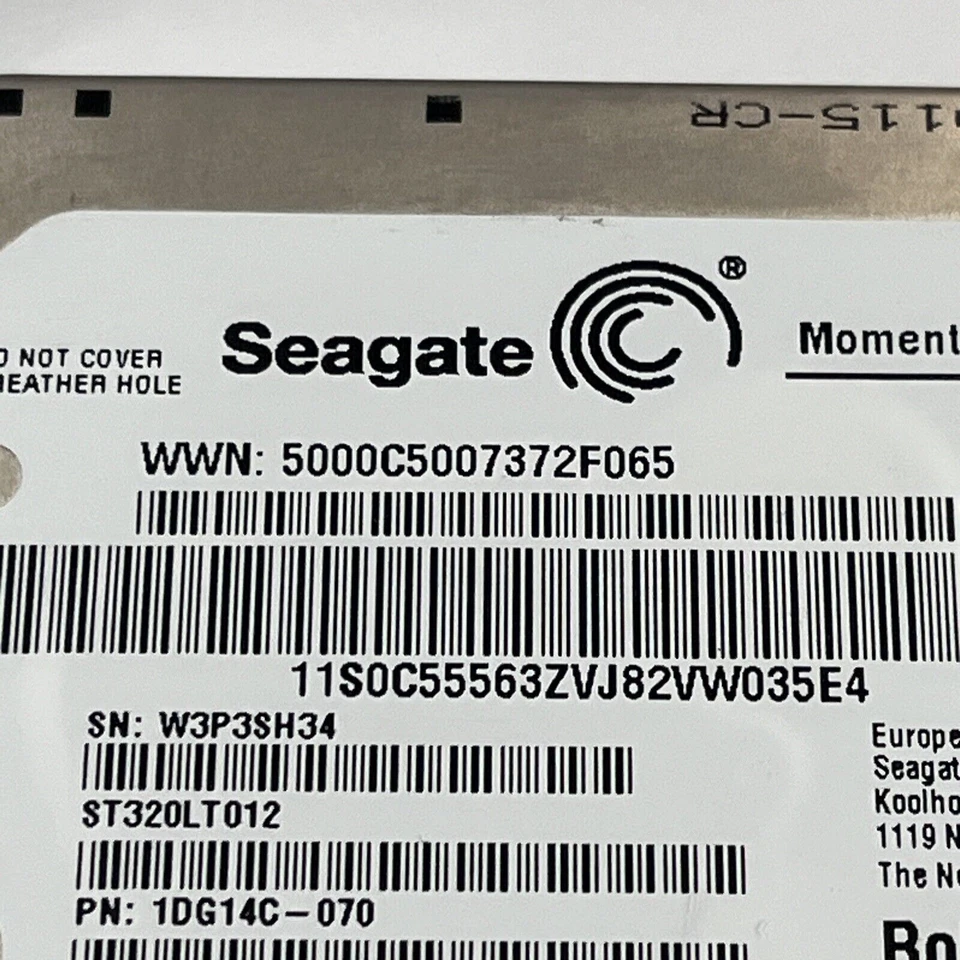 Seagate 320GB Sata Laptop HDD 2.5" - Momentus Thin - Image 3 of 4