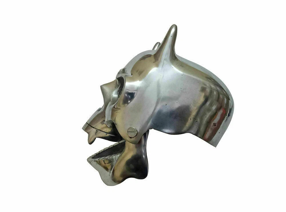 For BSA NORTON TRIUMPH CHOPPER BOBBERR SKULL HEADLIGHT WITH LIGHT IN EYES view 3