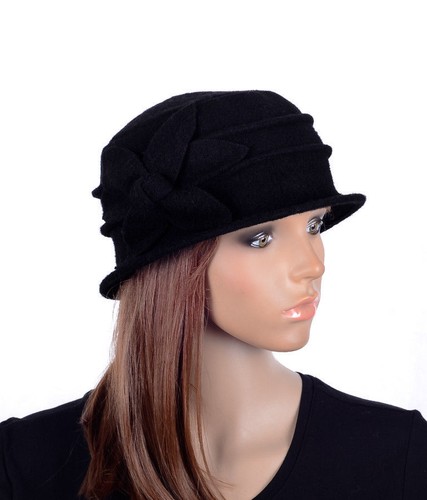 M495 Rojo Para mujeres Lindo Flor Lana Acrílico Invierno Gorro Sombrero Campana Vestido Gorra - Imagen 10 de 10