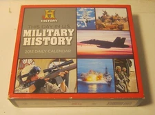 2013 History Channel This Day in US MILITARY HISTORY Desk Calendar NEW Open Box