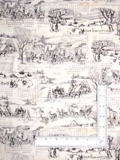 Christmas House People Fabric By The Yard Eclectic Tim Holtz Cotton Free Spirit