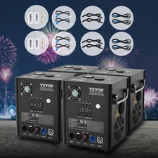 VEVOR 1/2/4X Cold Spark Machine 500w Stage Effect DMX Firework DJ Event Wedding