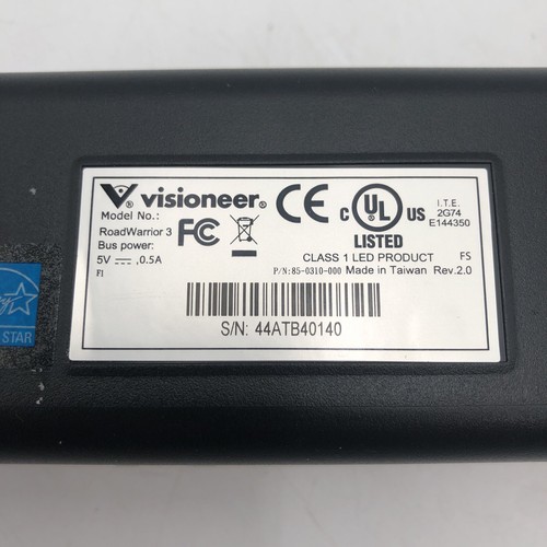 USED Visioneer RoadWarrior 3 Simplex Mobile Document Scanner POWERS ON READ E - 第 9/10 張圖片