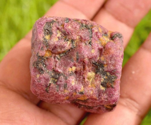 Piedra preciosa suelta rubí natural de Mozambique certificado AAA en bruto 595,00 CT - Imagen 5 de 8